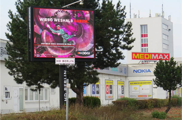 LED-Werbetafel Berlin-Marzahn/Märkische Allee